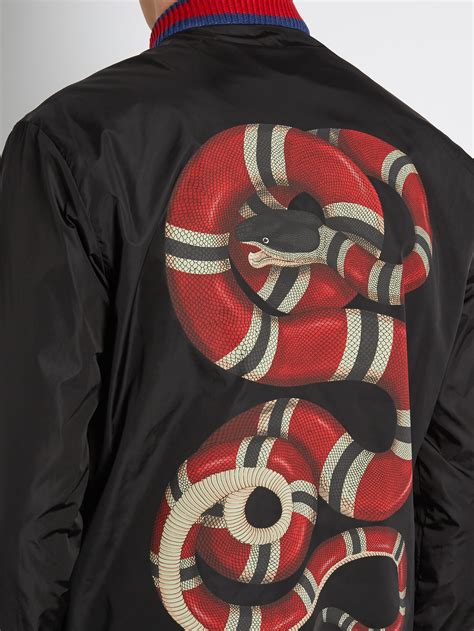 gucci snakes jacket|gucci snake and bee polo.